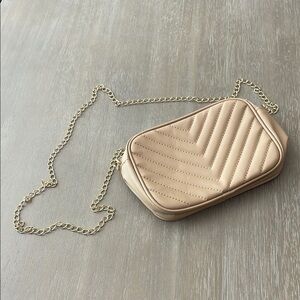 SHEIN Cream Crossbody Bag with Quilted Design